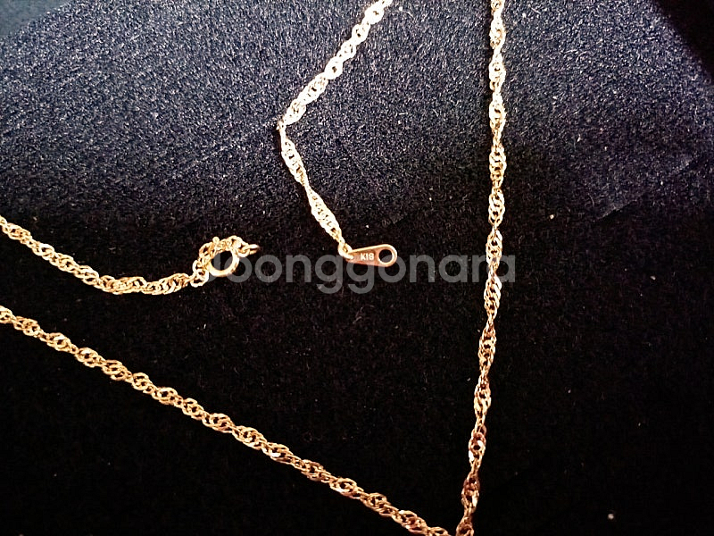 18k 체인과 18k 팬던트--1