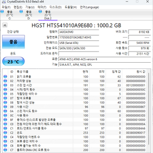 히타치 1TB 노트북 하드 팝니다