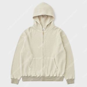 khakis Faded Waffle Full Zip Hoodie Oatmeal XL 새제품