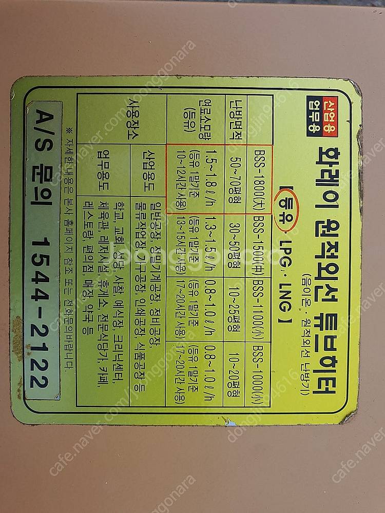 화레이 온풍기 BBS-1800(대형) 70평형 (튜브히...--2