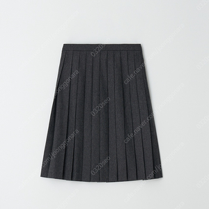 아쎄르 wool pleats skirt 플리츠 스커트