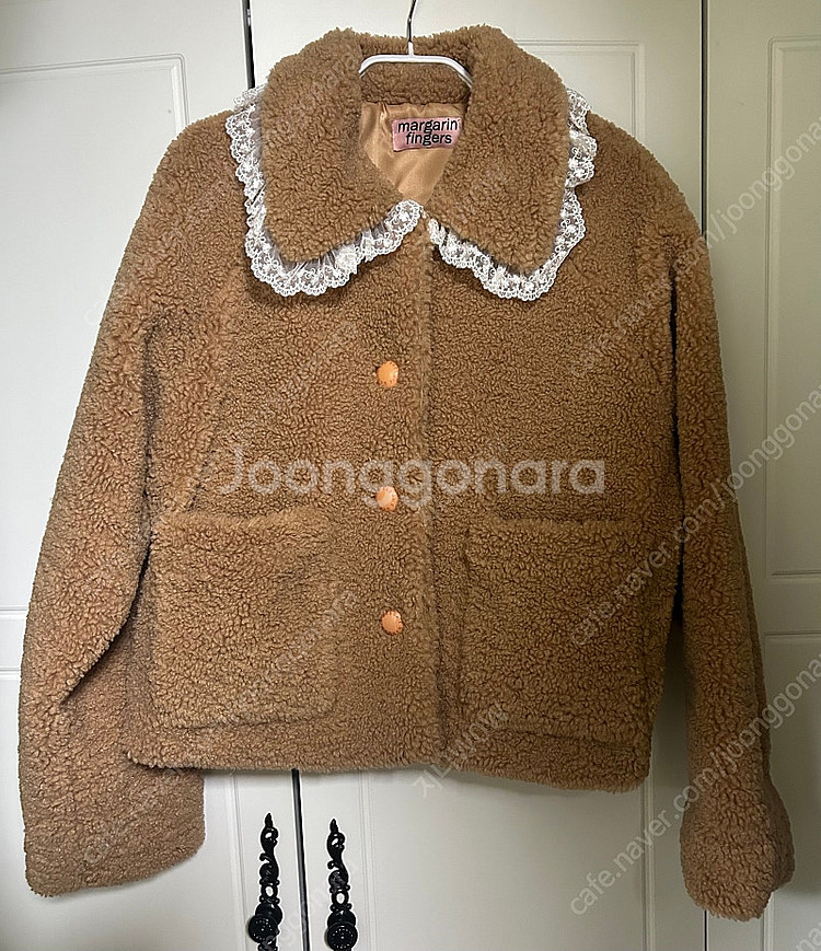 마가린핑거스 부클 퍼 자켓 teddy lace fur--1