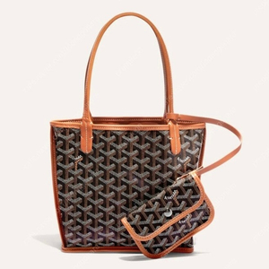 고야드(Goyard) 앙주 미니 블랙 탄+사몰가 이너백