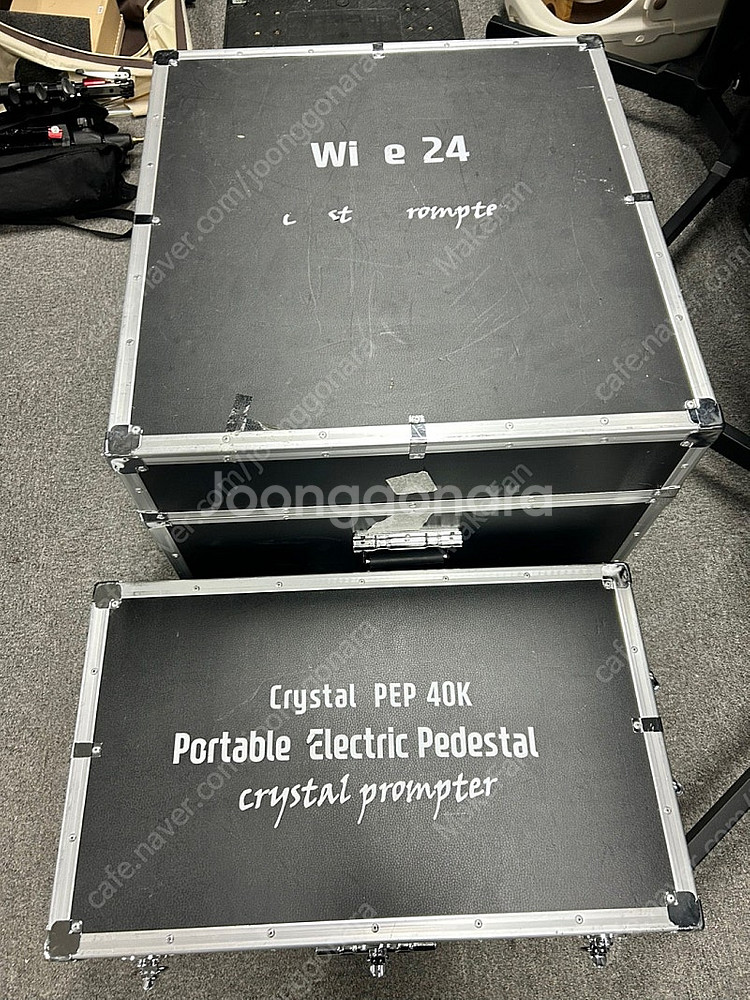 크리스탈 프롬프터 Wide24 + 전동 페데스탈 40K...--0