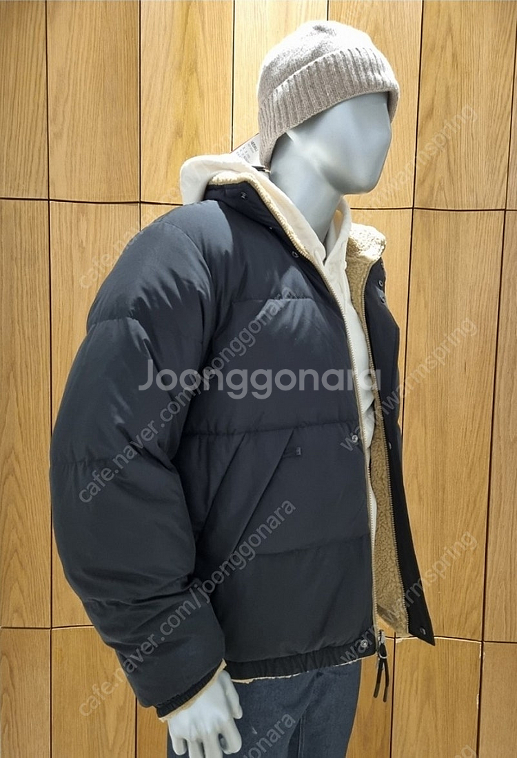 블랙야크 공용 플리스 리버시블 다운 자켓 점퍼 베이지&...--4