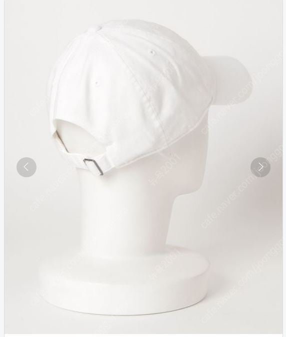 나이키 해리티지 워시드캡 화이트+블루모자 (일부이염) 이미지