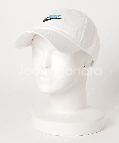 나이키 해리티지 워시드캡 화이트+블루 로고 (91301...--0