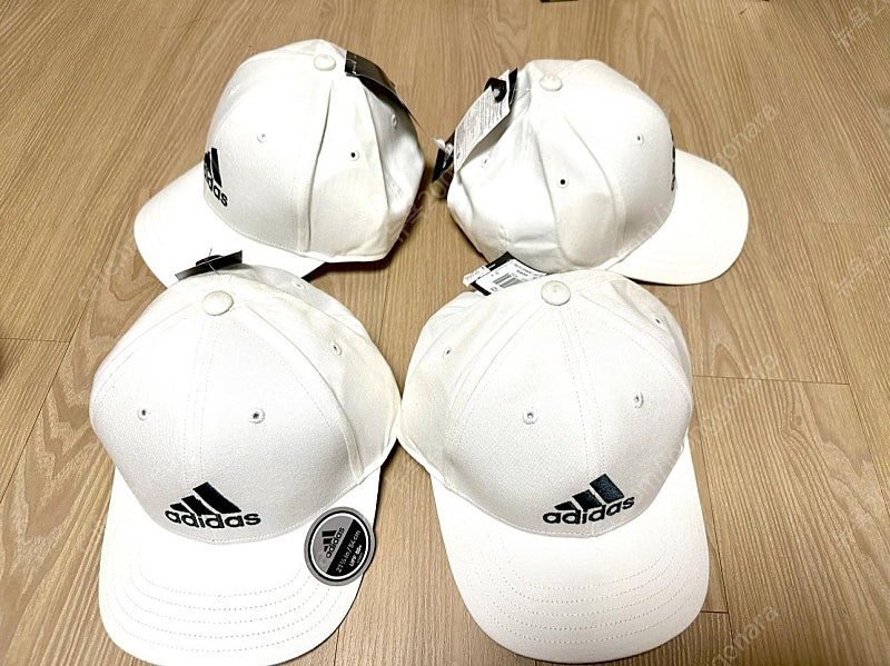 아디다스 야구모자 FK0890 베이스볼캡 코튼 화이트 54호 스몰사이즈 새제품 이미지