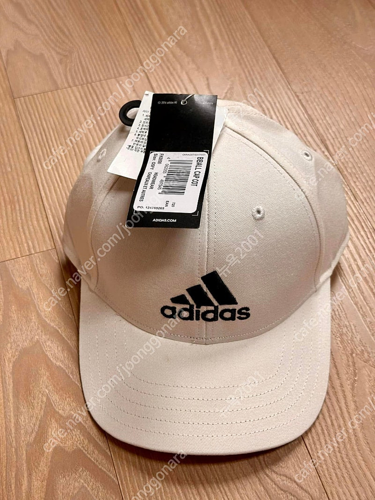 아디다스 야구모자 FK0890 베이스볼캡 코튼 화이트 54호 스몰사이즈 새제품 이미지