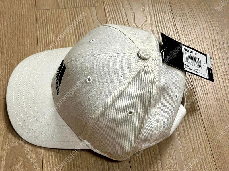 아디다스 야구모자 FK0890 베이스볼캡 코튼 화이트 54호 스몰사이즈 새제품 이미지
