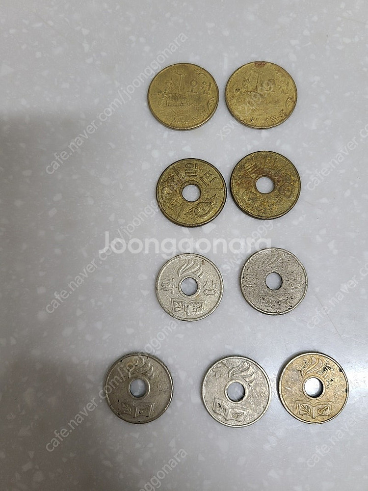 옛날/희귀 동전 판매 5원짜리 시내버스 토큰/토권 판매...--0