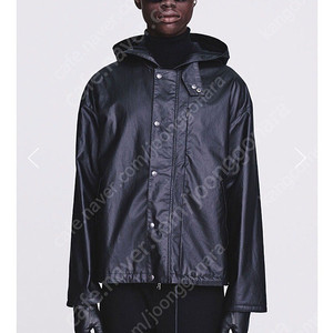 [ 토니웩 ] Tonywack Oil Coated Hooded Parka / Matt Black / M 사이즈