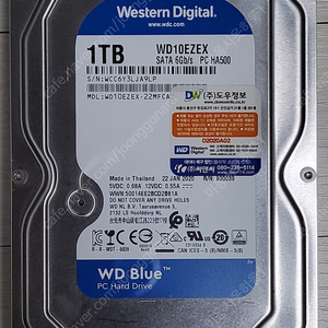 WD BLUE HDD 1TB WD10EZEX