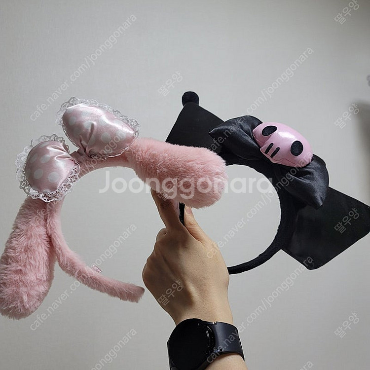 산리오 마멜 쿠로미 퓨로랜드한정 머리띠 카츄사--0