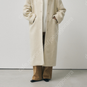 어그스트 agst 오버핏 알파카 싱글 코트 크림 overfit alpaca single coat (cream)