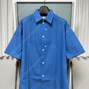 [M] STU 22SS Overfit Embroidered Shirt Blue STU OFFICE