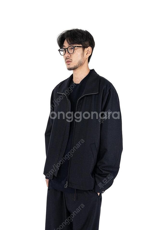 아워셀브스 울 집업 블루종 팝니다--3