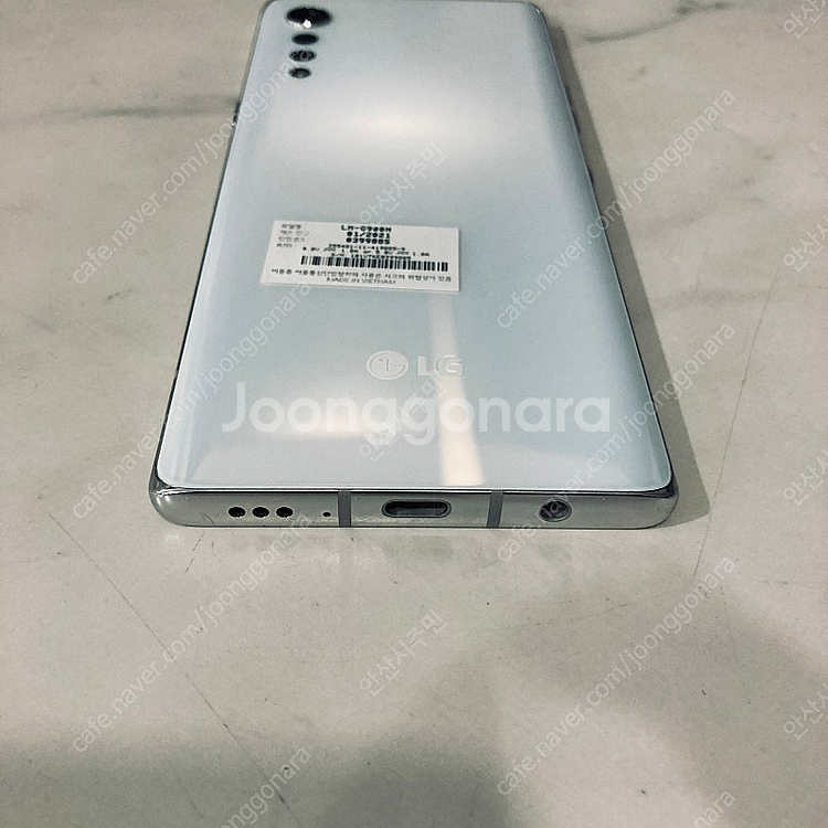 LG G9 벨벳 화이트 128기가 완전깨끗한기기 10만...--2