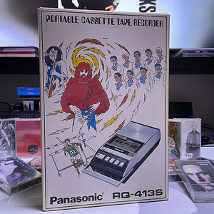 (새상품)파나소닉[Panasonic]사의 1972년산 빈티지카세트플레이어!!!미드센추리모던 스타일