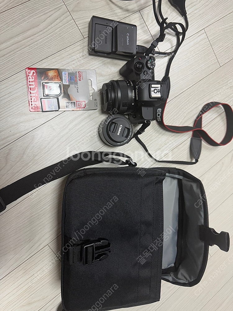 캐논 eos m50 기본렌즈+단렌즈, 베터리2 sd 3...--0