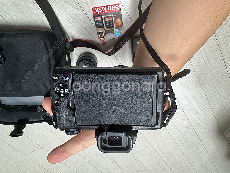 캐논 eos m50 기본렌즈+단렌즈, 베터리2 sd 3...--3