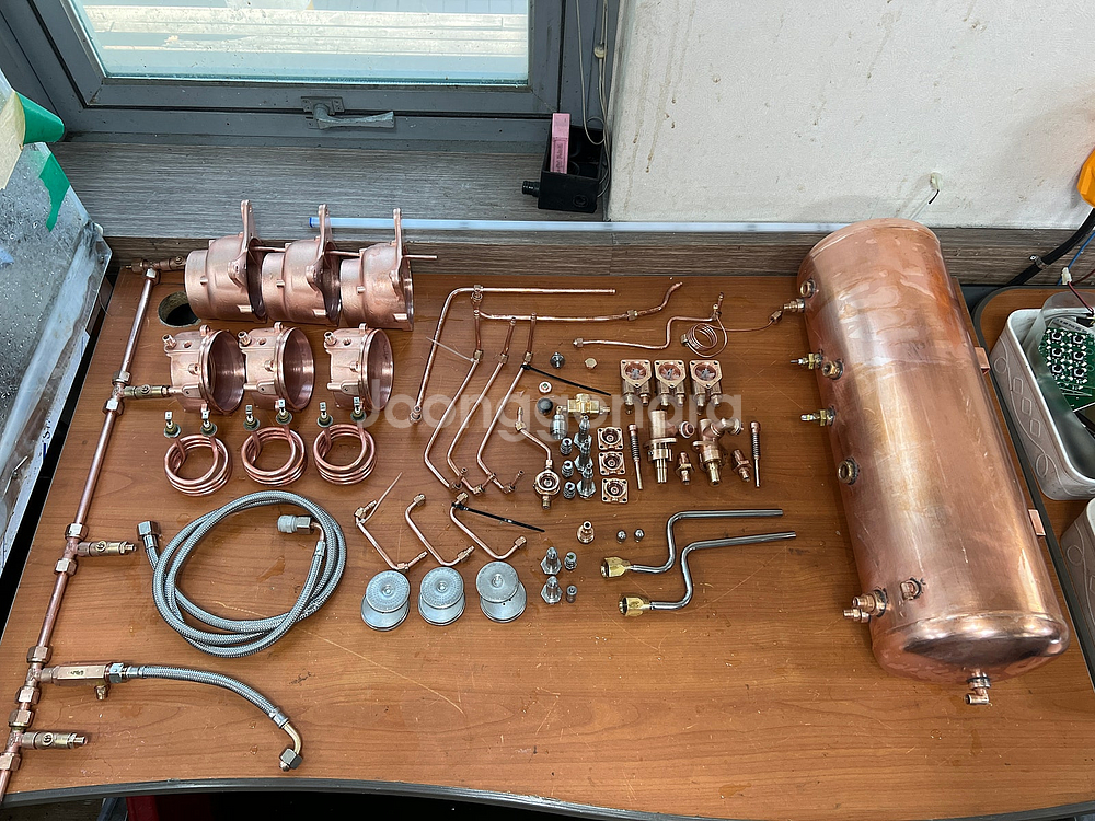 ■오버홀완료 커피머신■ 달라코르테 EVO2 3그룹 화이트 판매합니다.--7