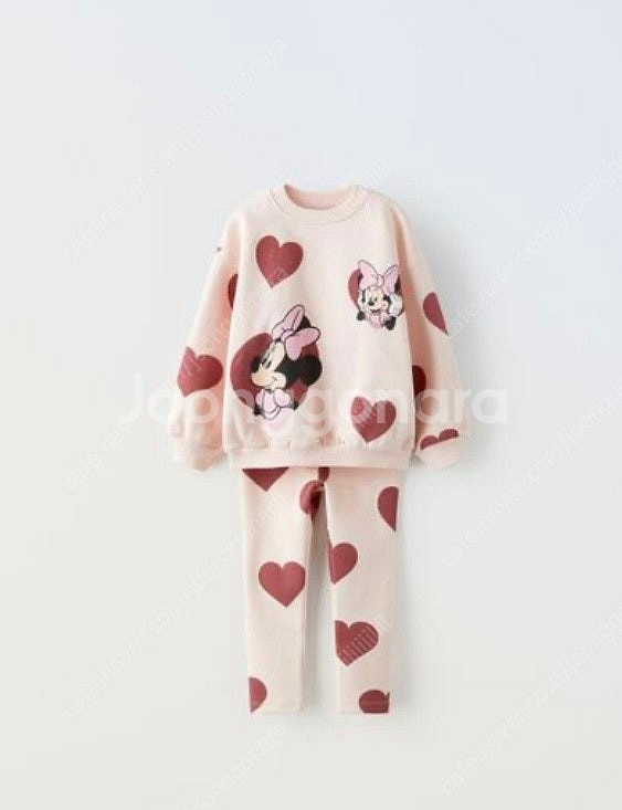 자라 디즈니 맨투맨+레깅스 세트(12-18m)--2