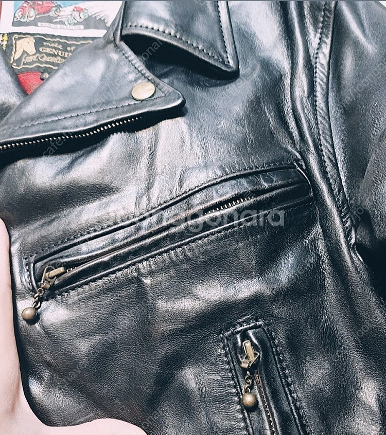 에어로레더 모터사이클 라이더자켓 크롬악셀 차심 호스하이...--3