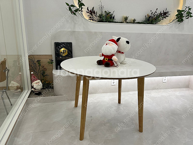 자작나무 원형 테이블 원형 식탁 1100mm--0