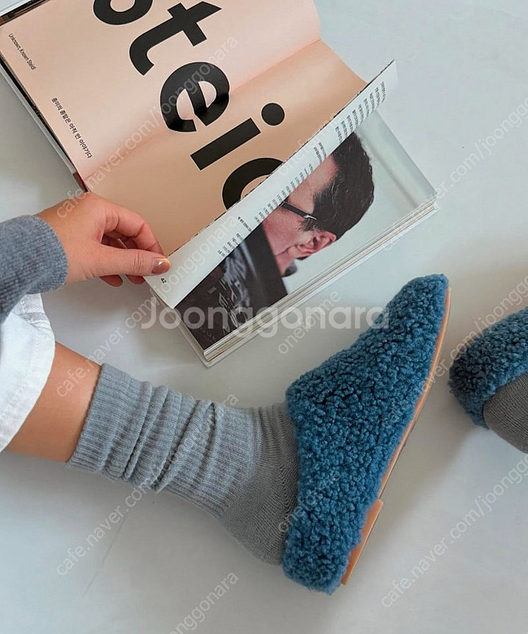 꺌랑 뽀글이 겨울 슬리퍼245--0