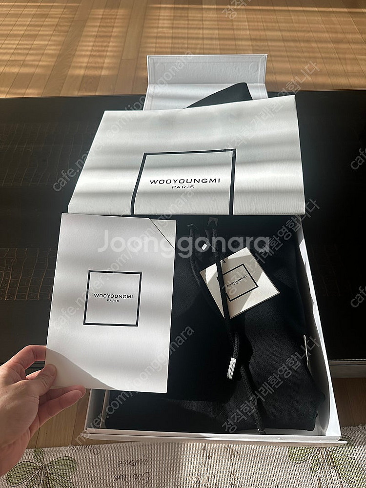 우영미 백로고 후드티 미사용 새상품--1