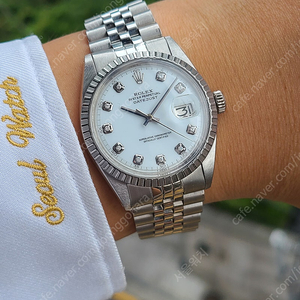 [정품] 롤렉스 데이저스트 36 화이트 10P 다이아몬드 (Rolex Datejust White 10P Diamonds)