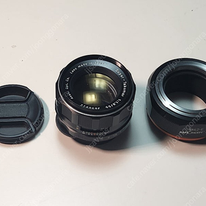 슈퍼타쿠마 55mm f1.8 렌즈 + 소니 어댑터