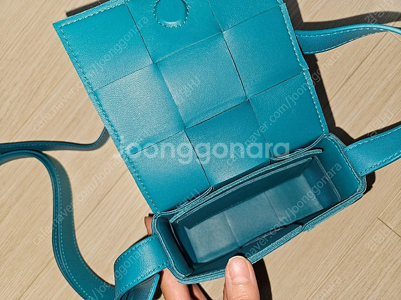 보테가베네타 카세트백 미니 블래스터 블루--4