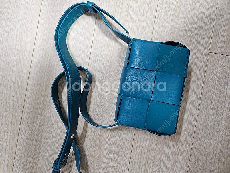 보테가베네타 카세트백 미니 블래스터 블루--5