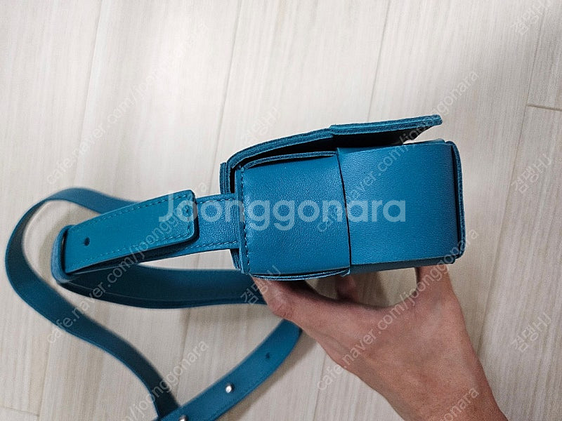 보테가베네타 카세트백 미니 블래스터 블루--6