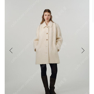 더바넷 Snow White Half Balmacaan Coat