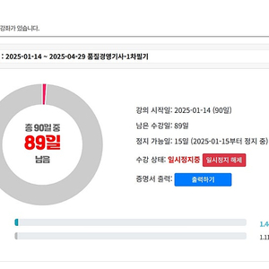 품질경영기사 주경야독 인강(배극윤쌤) 및 품질경영기사 책(분철)