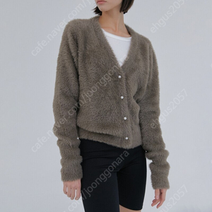 헤더먼트 granny pearl cardigan 브라운 택잇는 새상품