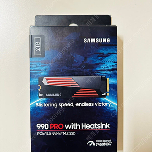 삼성 990 PRO 2TB M.2 heatsink 미개봉 팝니다.