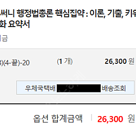 써니 행정법총론 핵심집약 2024 (새책, 분철)