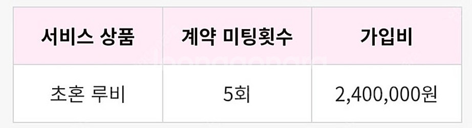 가연 결혼정보회사 남은 횟수 양도합니다(루비)--1
