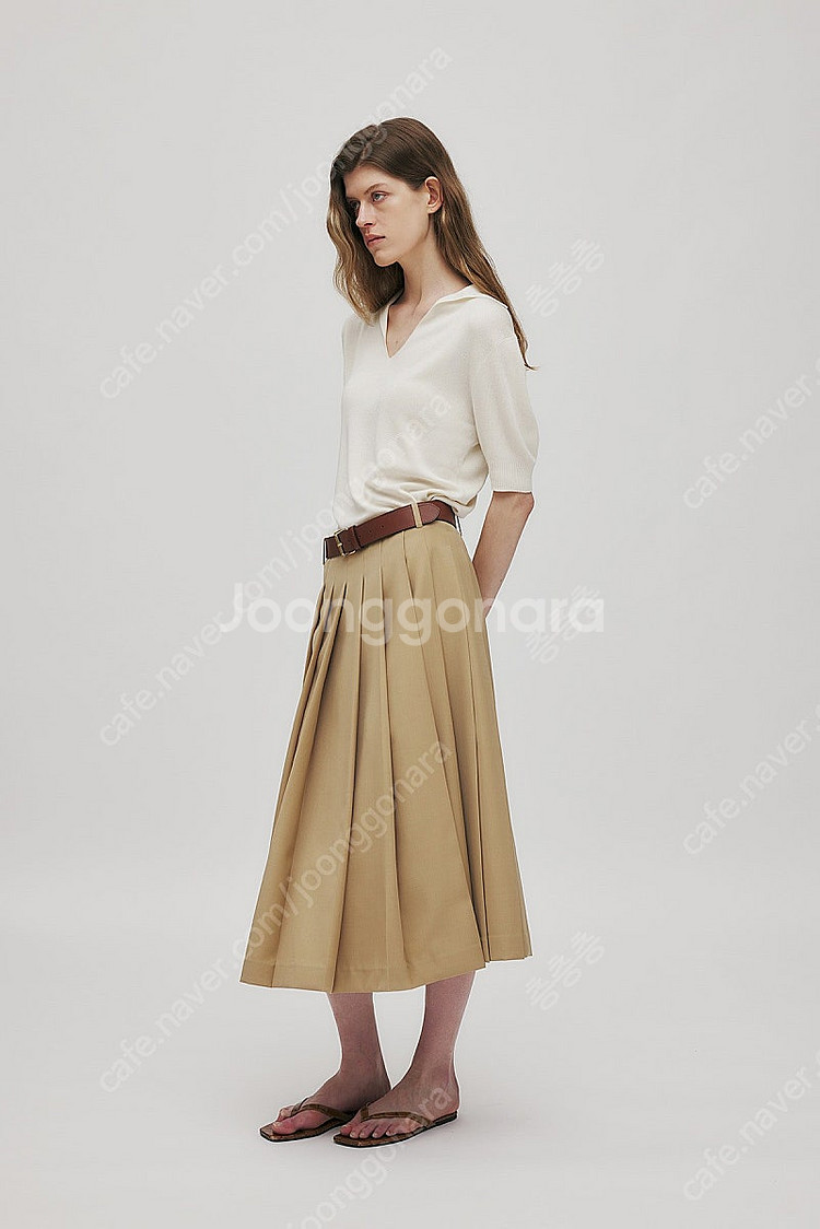 r2w 알투더블유 플리츠 스커트 Erika wool b...--1
