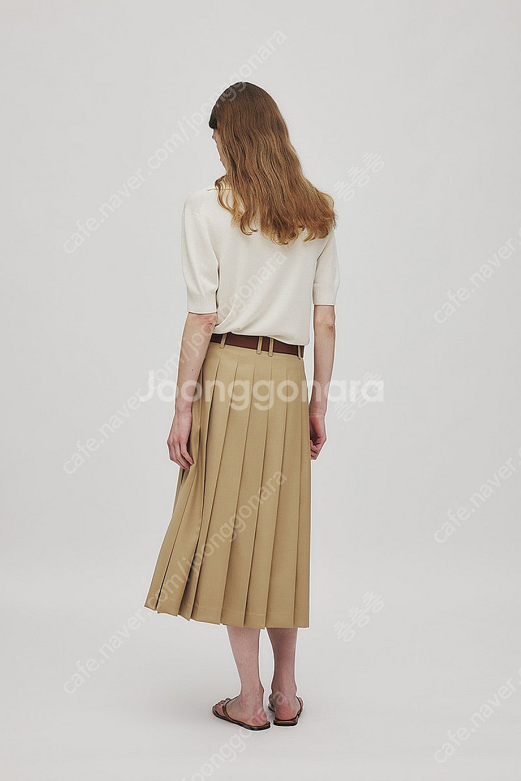 r2w 알투더블유 플리츠 스커트 Erika wool b...--2