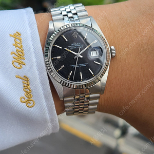 [정품] 롤렉스 데이저스트 36 매트블랙 시그마 다이얼 빈티지 (Rolex Datejust 36 Matt Black Sigma Dial Vintage)