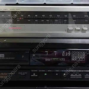 SONY CD-338ESD 시디피와 삼성 S333T 튜너