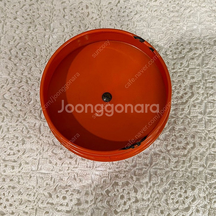빈티지 캐서린 홀름 티팟 오렌지 로터스 주전--8