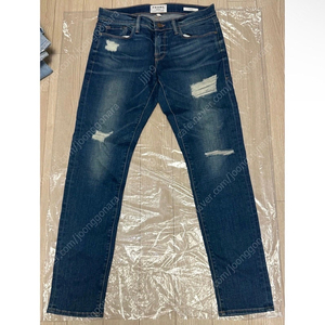 FRAME DENIM 디스트로이드 데님 스트레이트 진