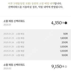 신백리워드 35,530R(13,500+22,030)==> 22,000원