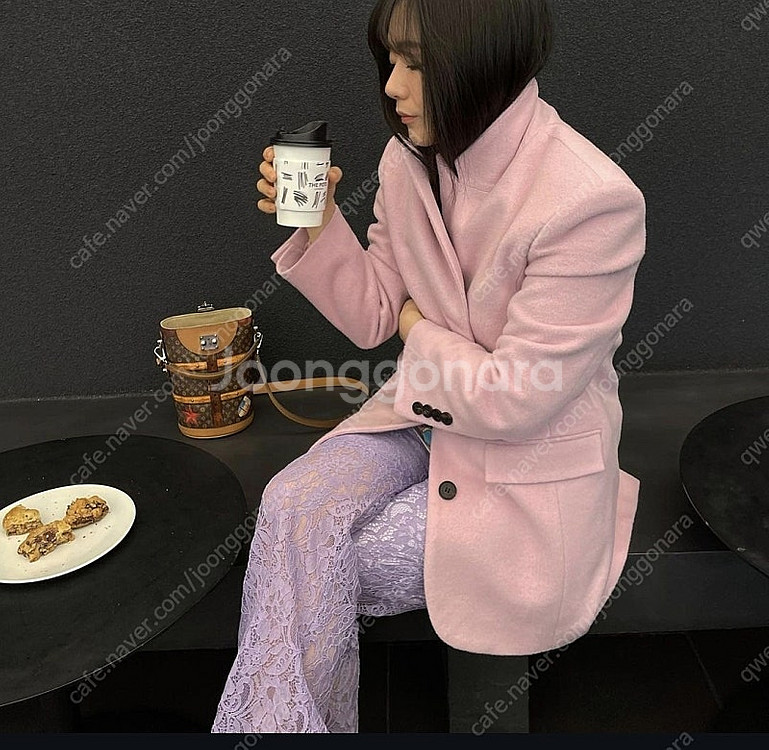 갈롱드블랑 레이스바지 퍼플--0
